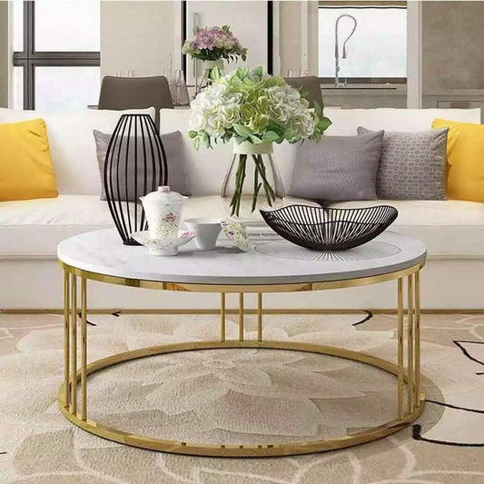 ترابيزة قهوة رخام كرارة 80*45 سم  - FAD97 Fouad Store