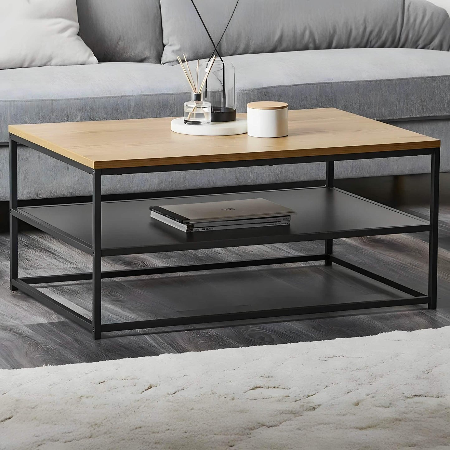 ترابيزة قهوة ام دي اف، 80* 40*45 سم