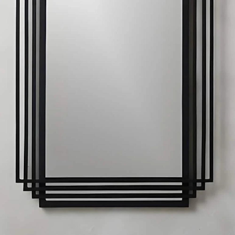 مرايا حائط بإطار ستيل، 110*140 سم
