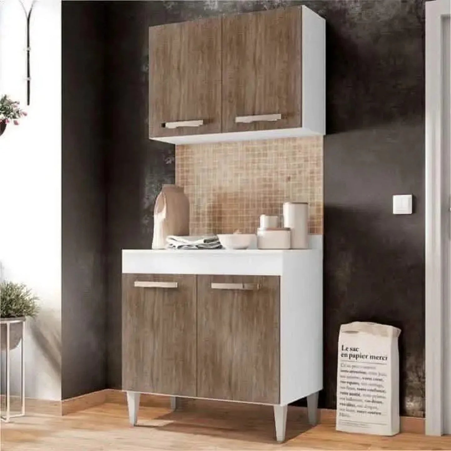 مطبخ ام دي اف أسباني، قطعتين