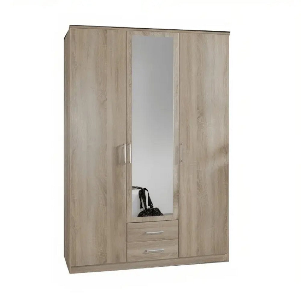 دولاب خشب ام دي اف بمرايا، 120*50*200 سم