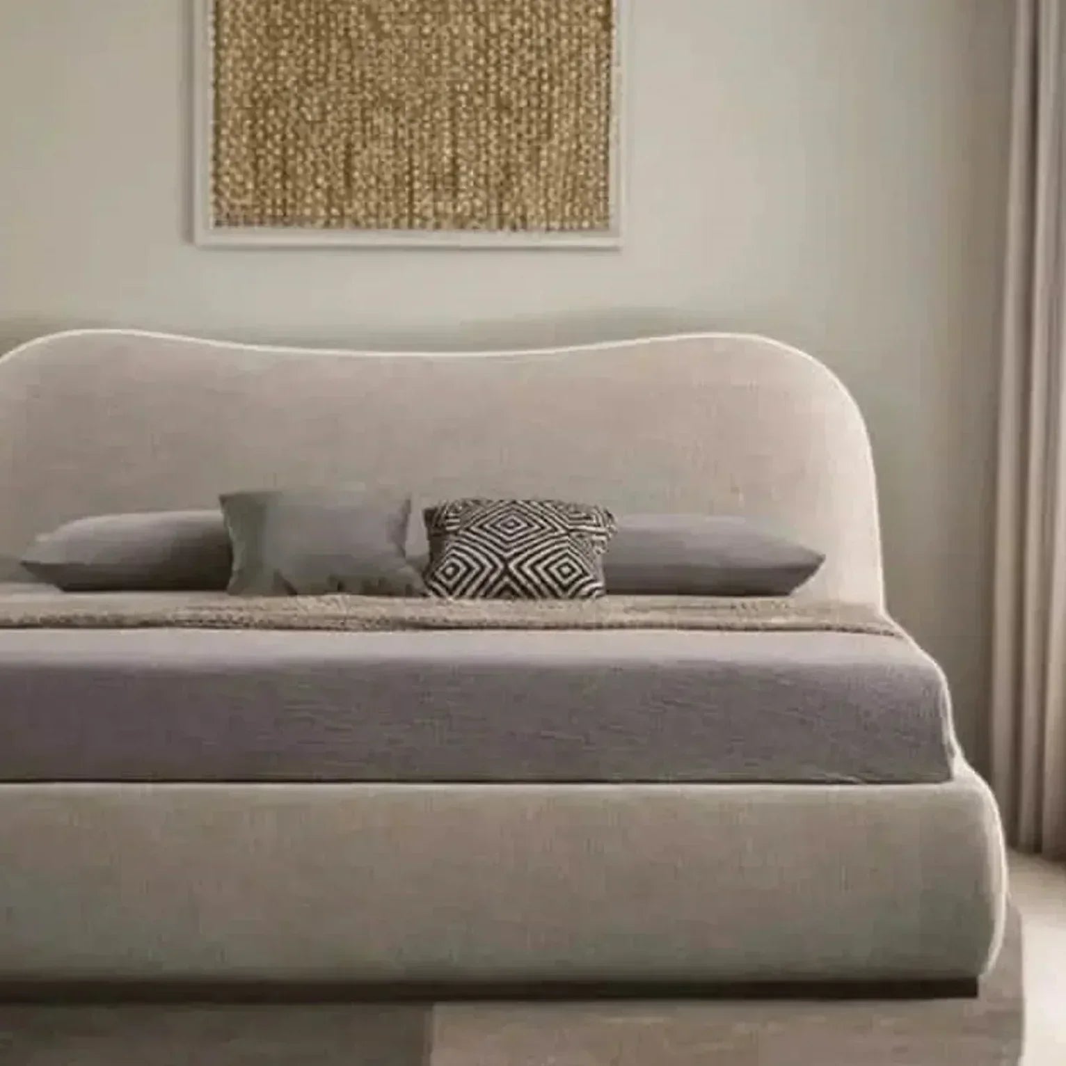 سرير كوين خشب كونتر، 140*195*120 سم