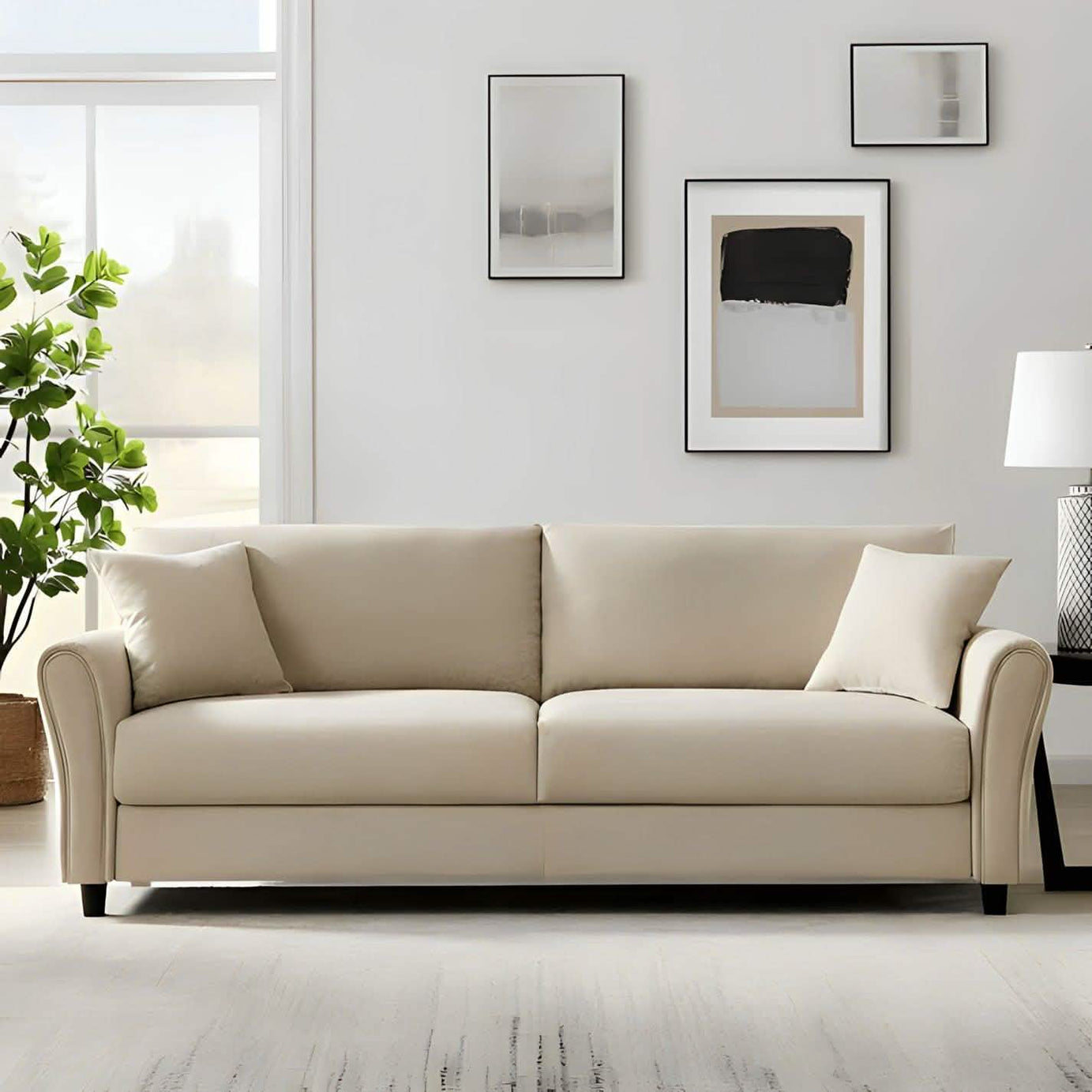 كنبة خشب زان 200*85*70 سم - MAS25 Al-Masa