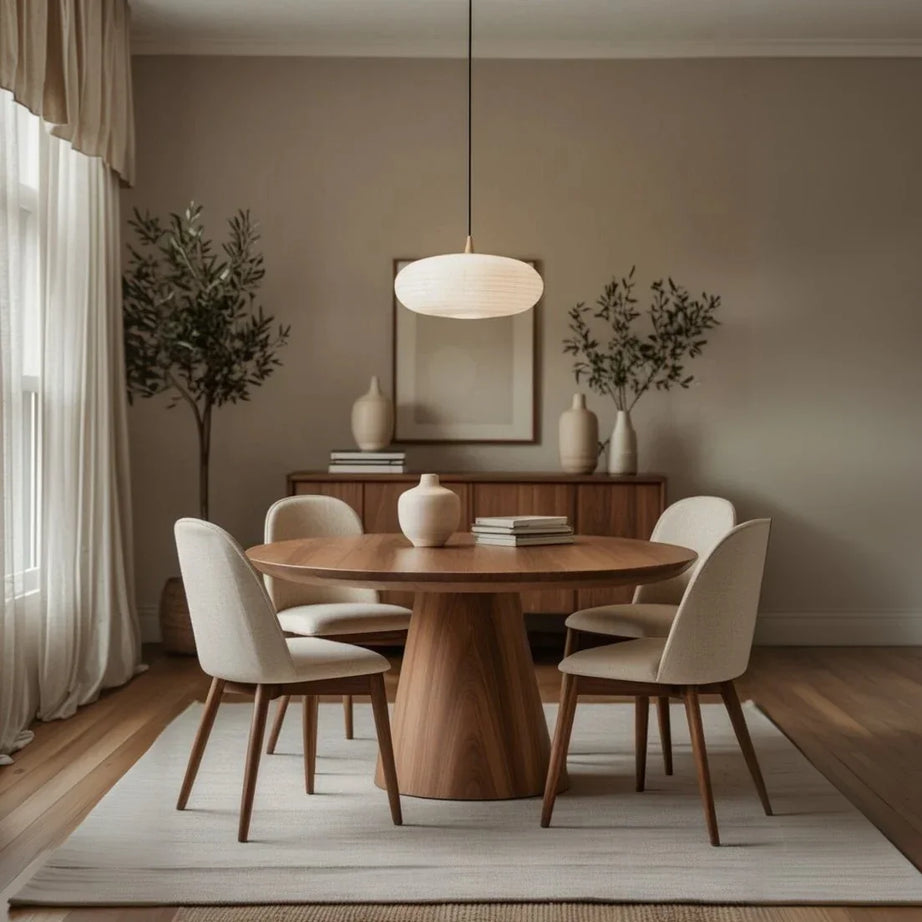 طقم سفرة خشب زان و كونتر، 5 قطع