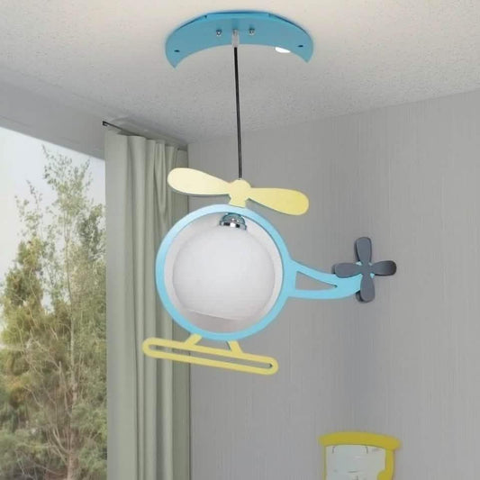 نجفة خشب و زجاج، 18*50 سم - لبني