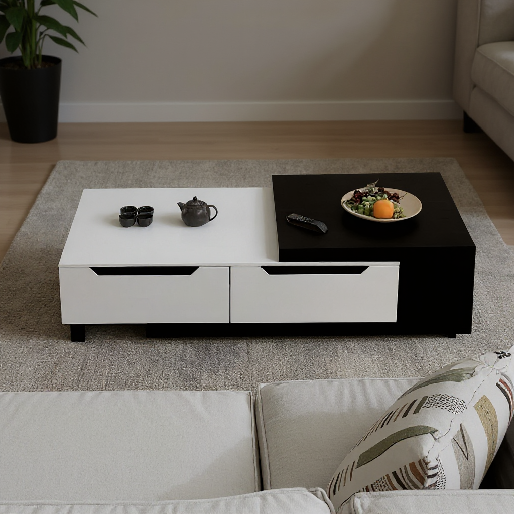 ترابيزة قهوة خشب ام دي اف، 100*50*40 سم