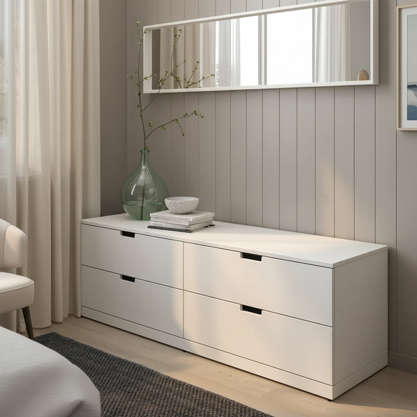 وحدة أدراج خشب ام دي اف، 100*40*40 سم