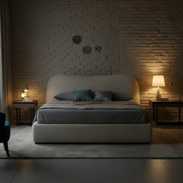 سرير كينج خشب موسكي، 160*195*120 سم