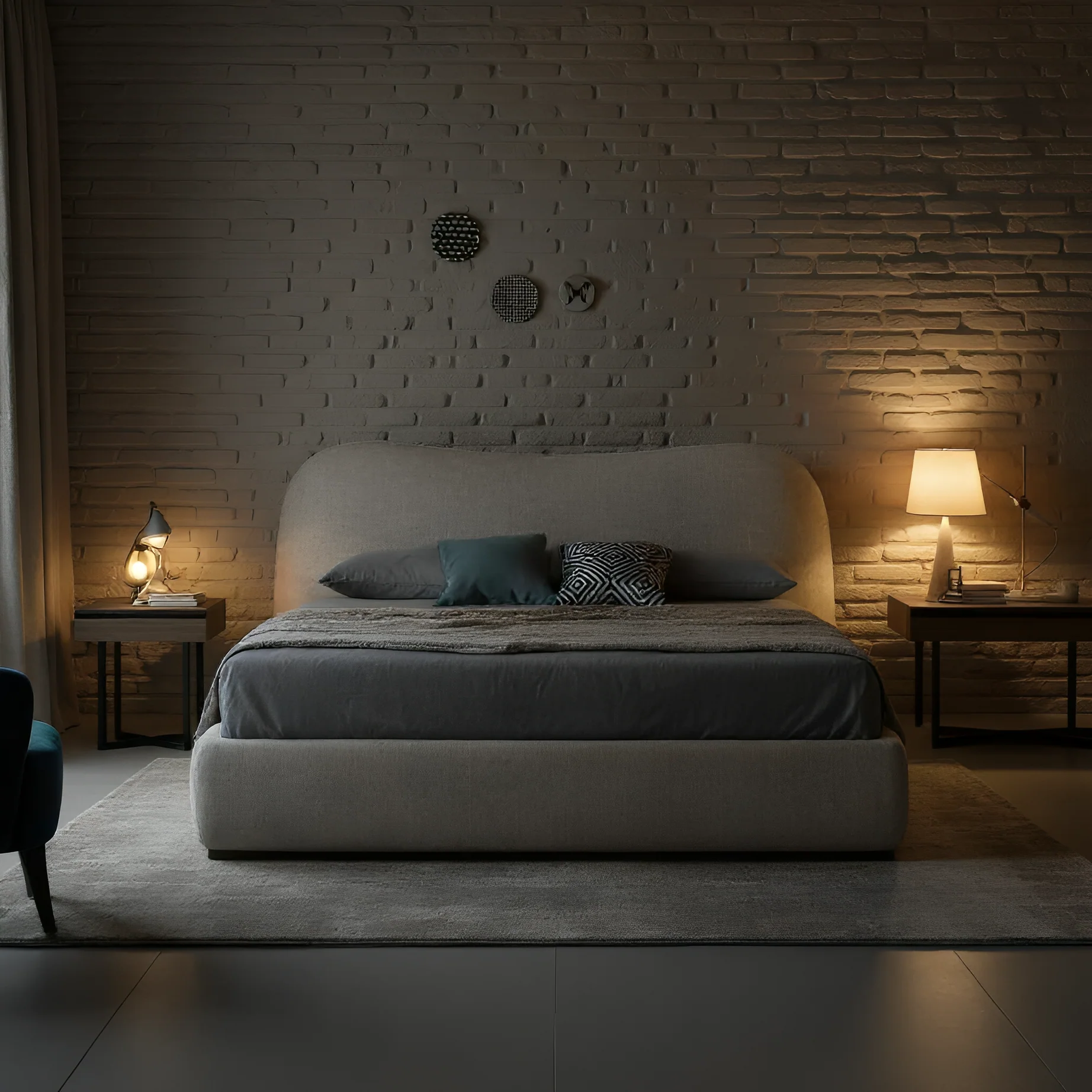 سرير سوبر كينج خشب موسكي، 200*195*120 سم