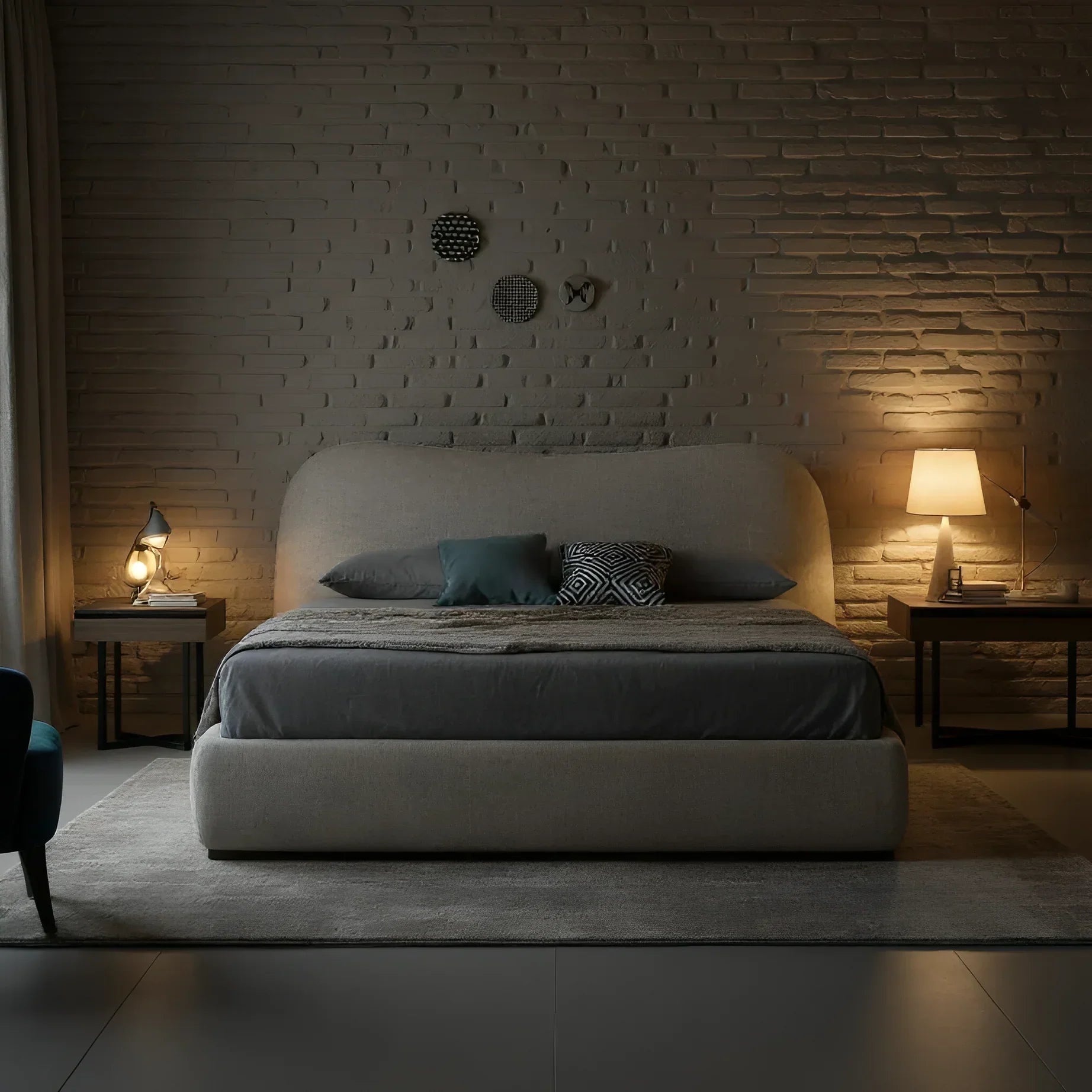 سرير سوبر كينج خشب موسكي، 200*195*120 سم