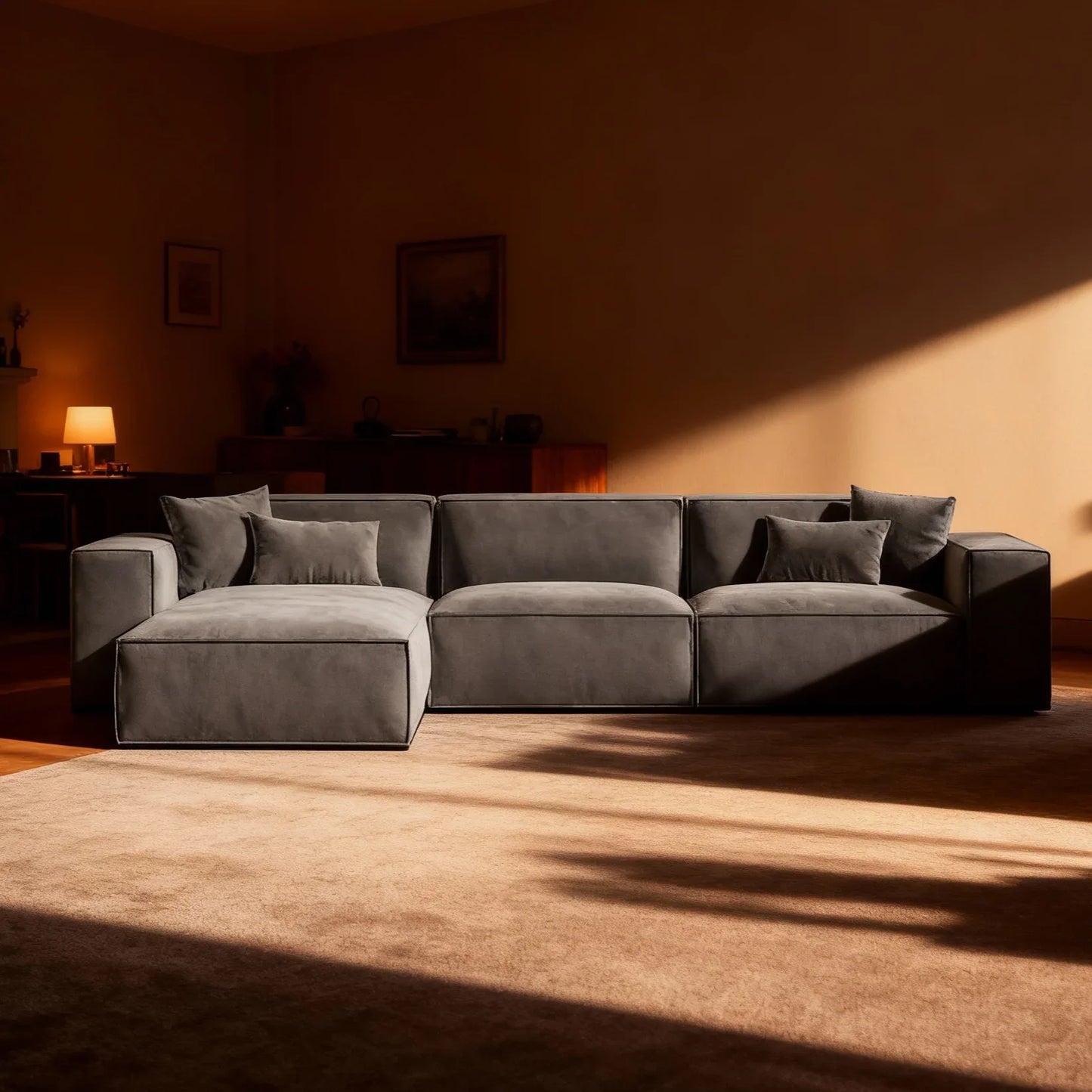 ركنة خشب زان، 280*180*80 سم