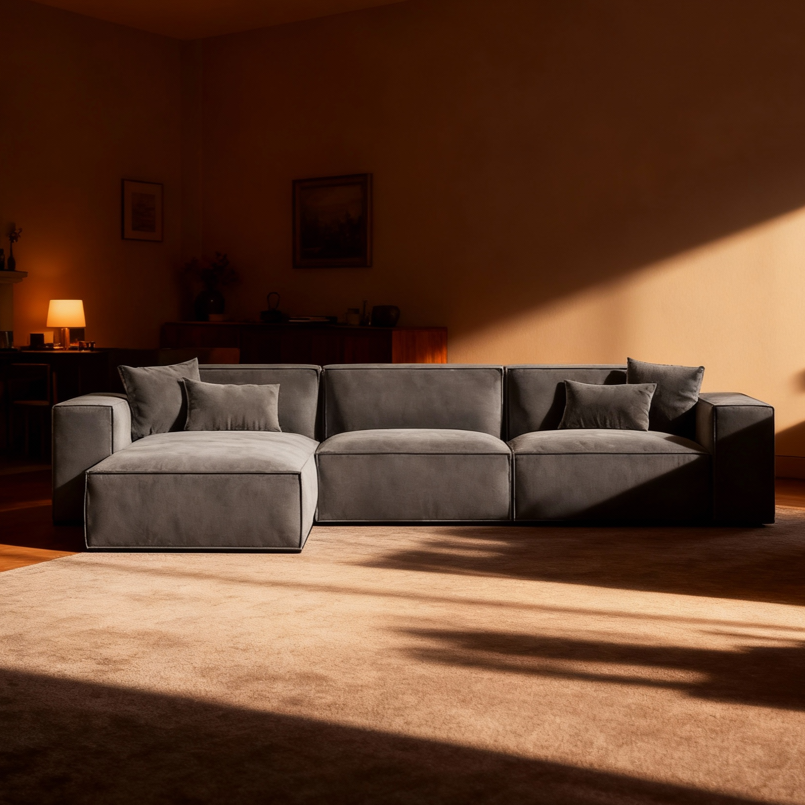 ركنة خشب زان، 280*180*80 سم