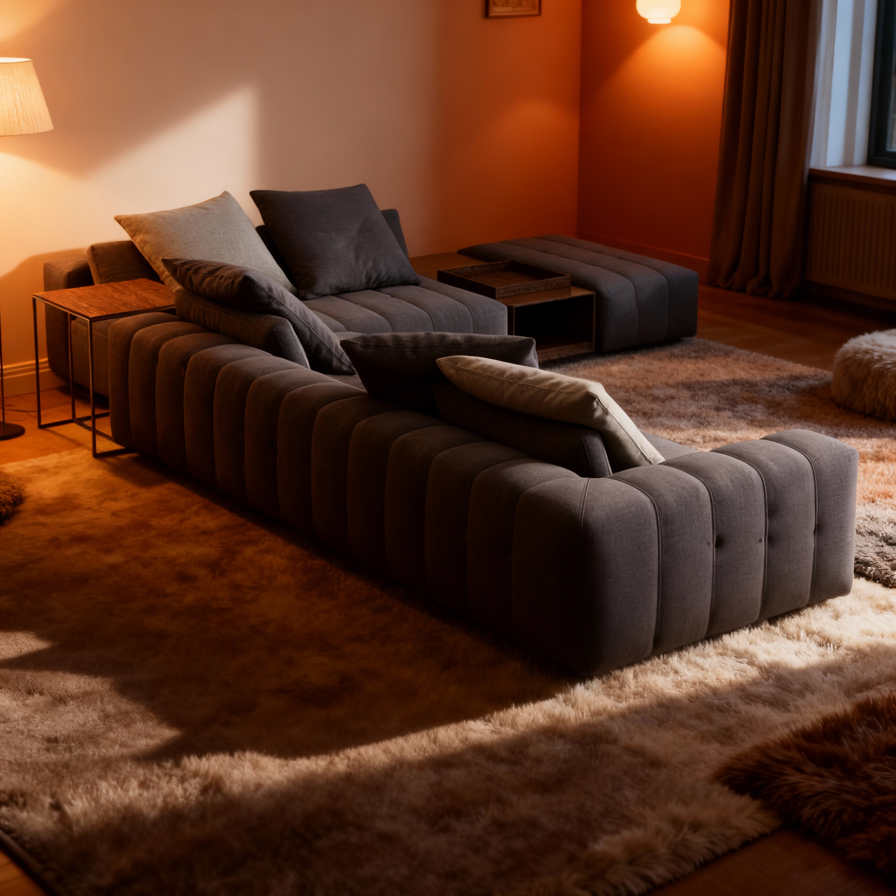 ركنة خشب زان، 300*240*65 سم