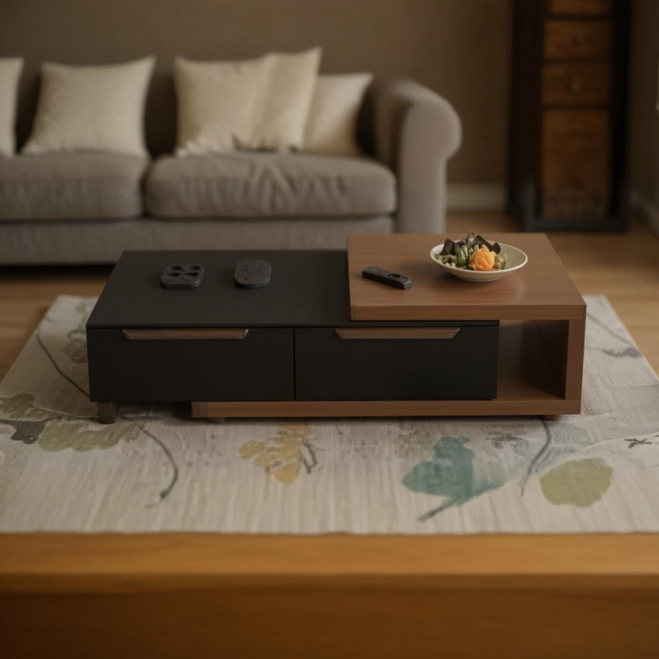 ترابيزة قهوة خشب ام دي اف، 100*50*40 سم