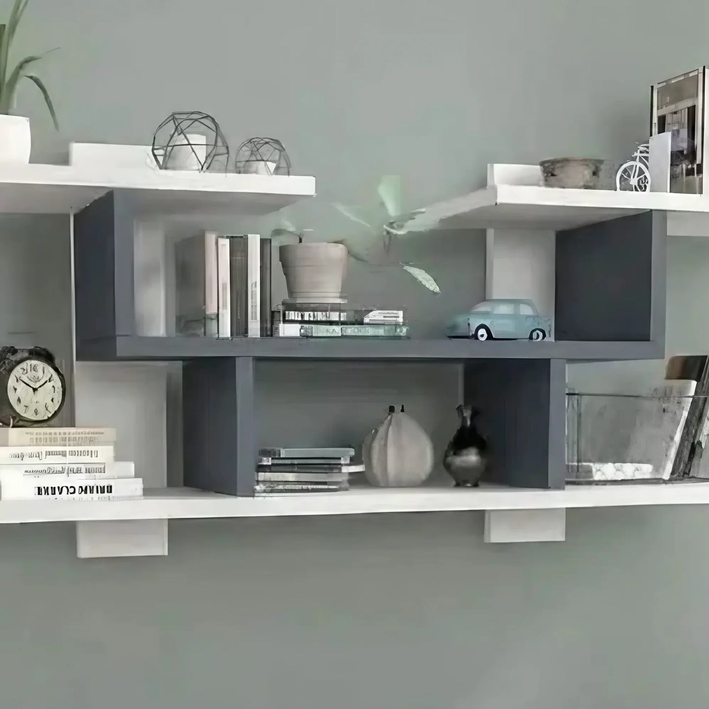 وحدة أرفف ام دي اف، 110*15*33 سم