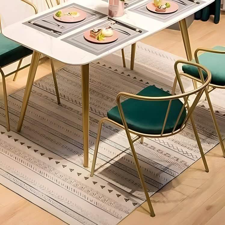 سفرة معدن و ام دي اف مع 4 كراسي - RON315 Royal Iron