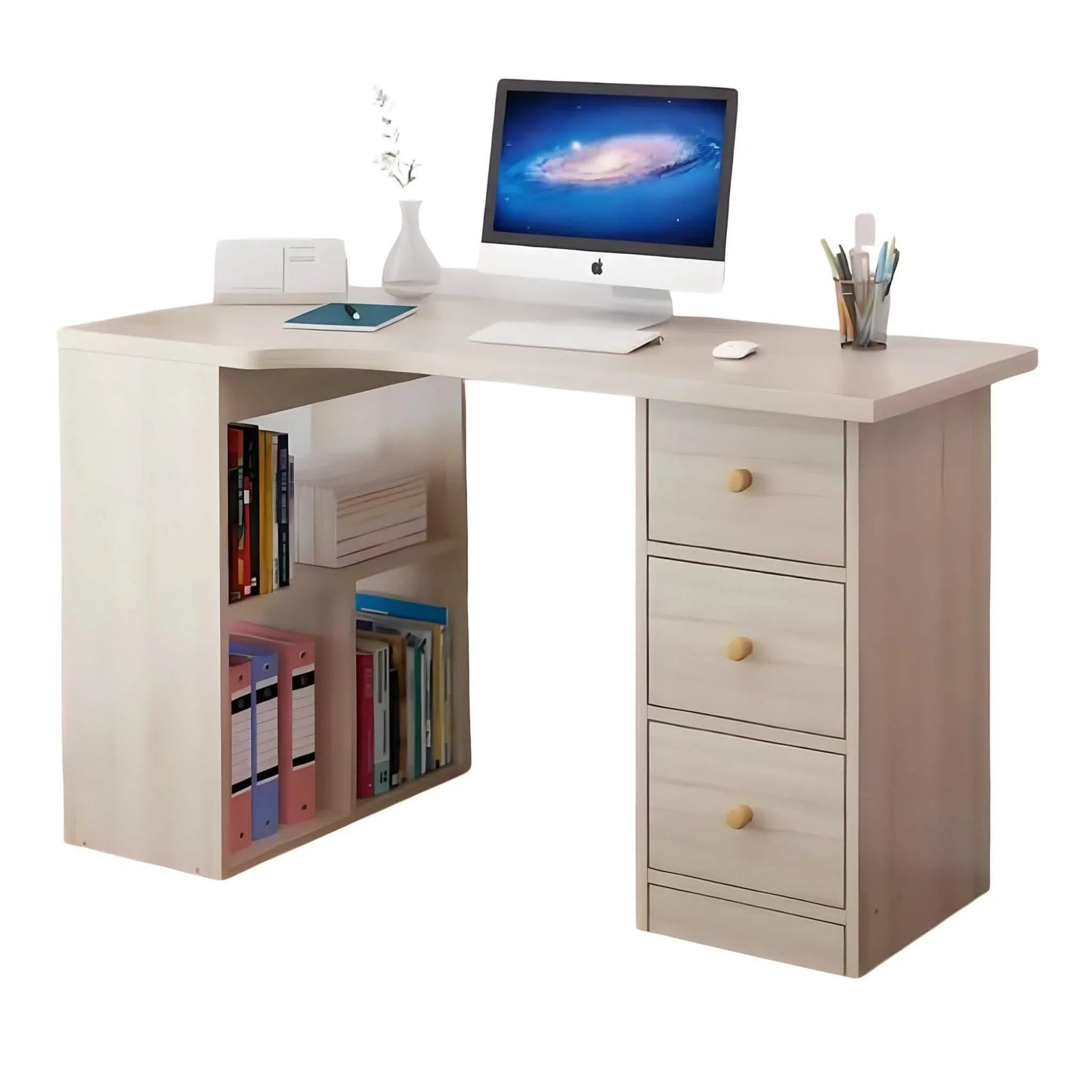 مكتب خشب ام دي اف، 120*45*75 سم