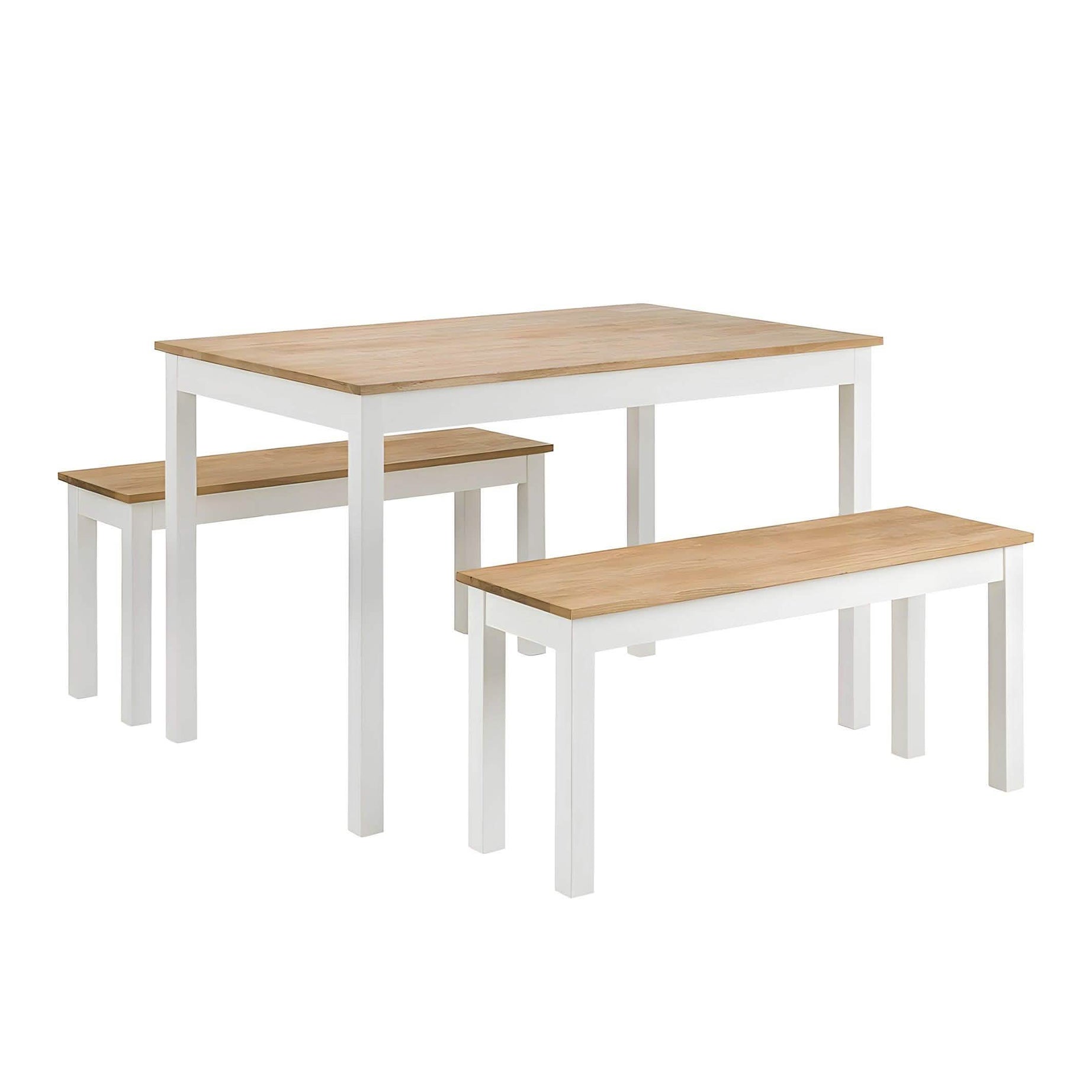 سفرة لون ابيض و بيج غامق - ROW19 Iron Wood