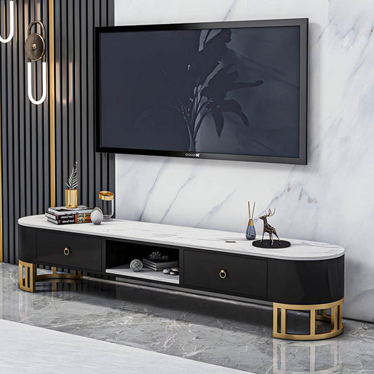 ترابيزة تليفزيون ام دي اف لون أسود 40*180*40 سم - GAN39 Elegant