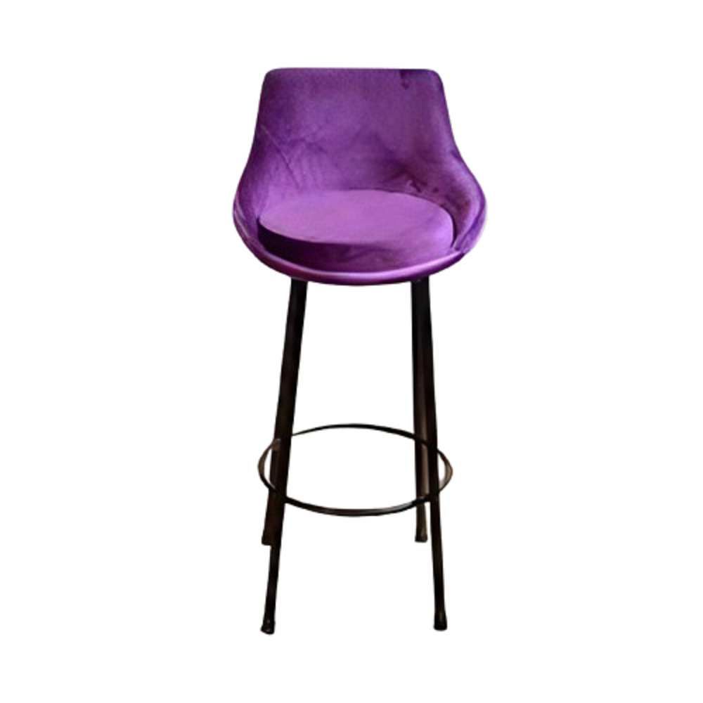 كرسي بار ستيل، 50*120 سم - بنفسجي