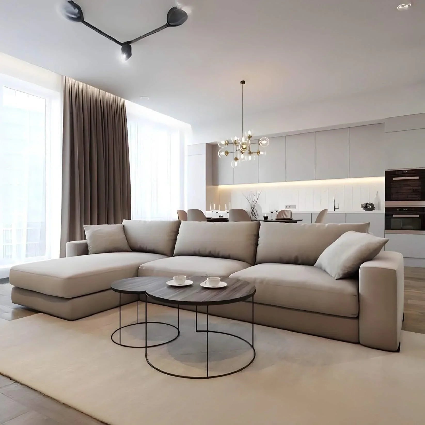 ركنة خشب موسكي، 250*200*80 سم 