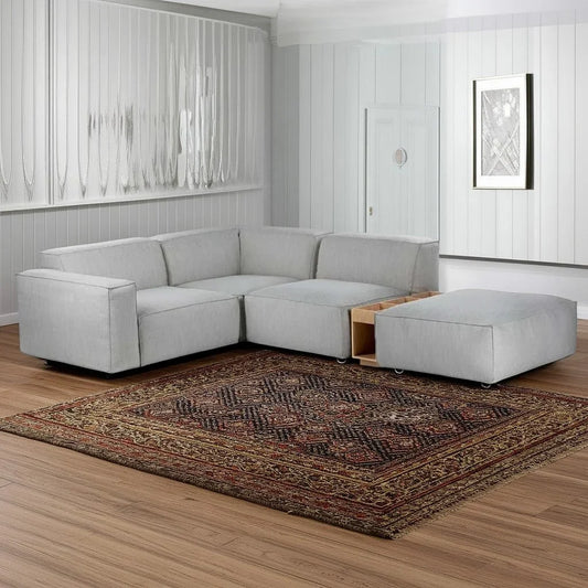 ركنة خشب زان، 225*160*75 سم