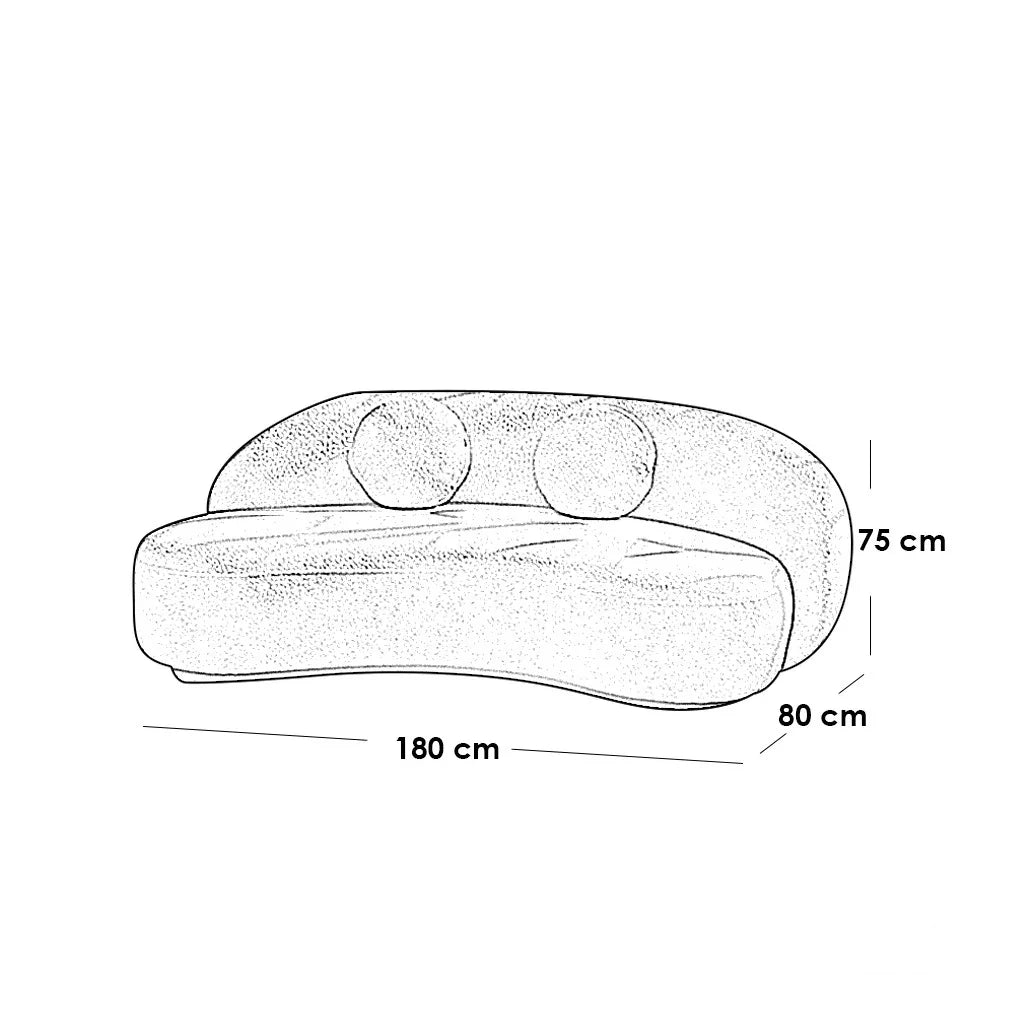 كنبة خشب زان، 180*80*75 سم