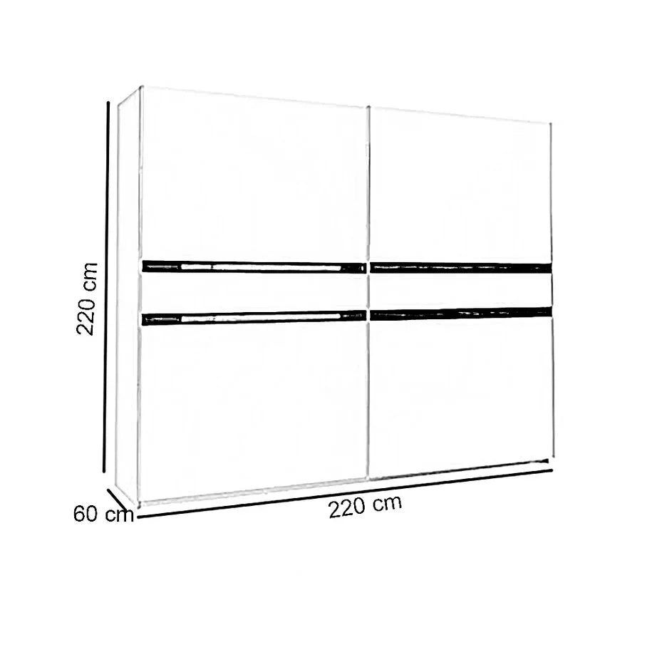 دولاب ام دي اف تايلاندي، 220*60*220 سم