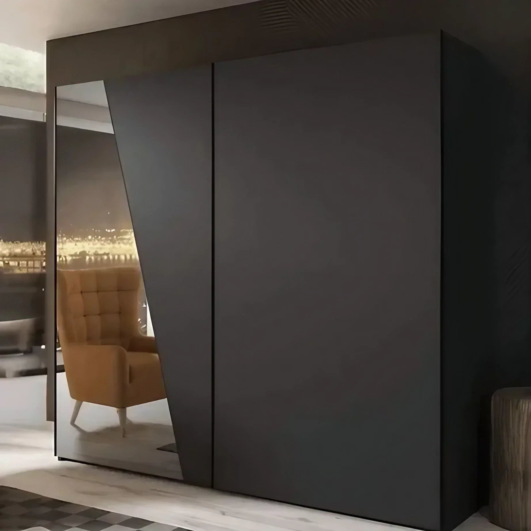 دولاب ام دي اف تيلاندي، 200*60*220 سم