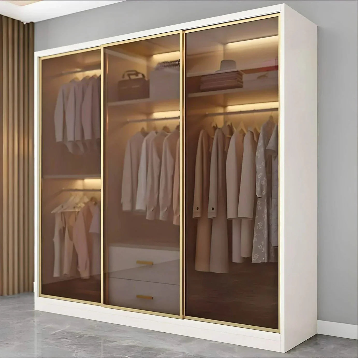 دولاب ام دي اف تايلاندي، 240*60*240 سم