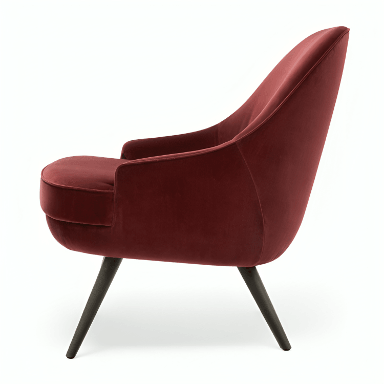 كرسي بتصميم أنيق وأرجل خشبية - KAR12 - Homix