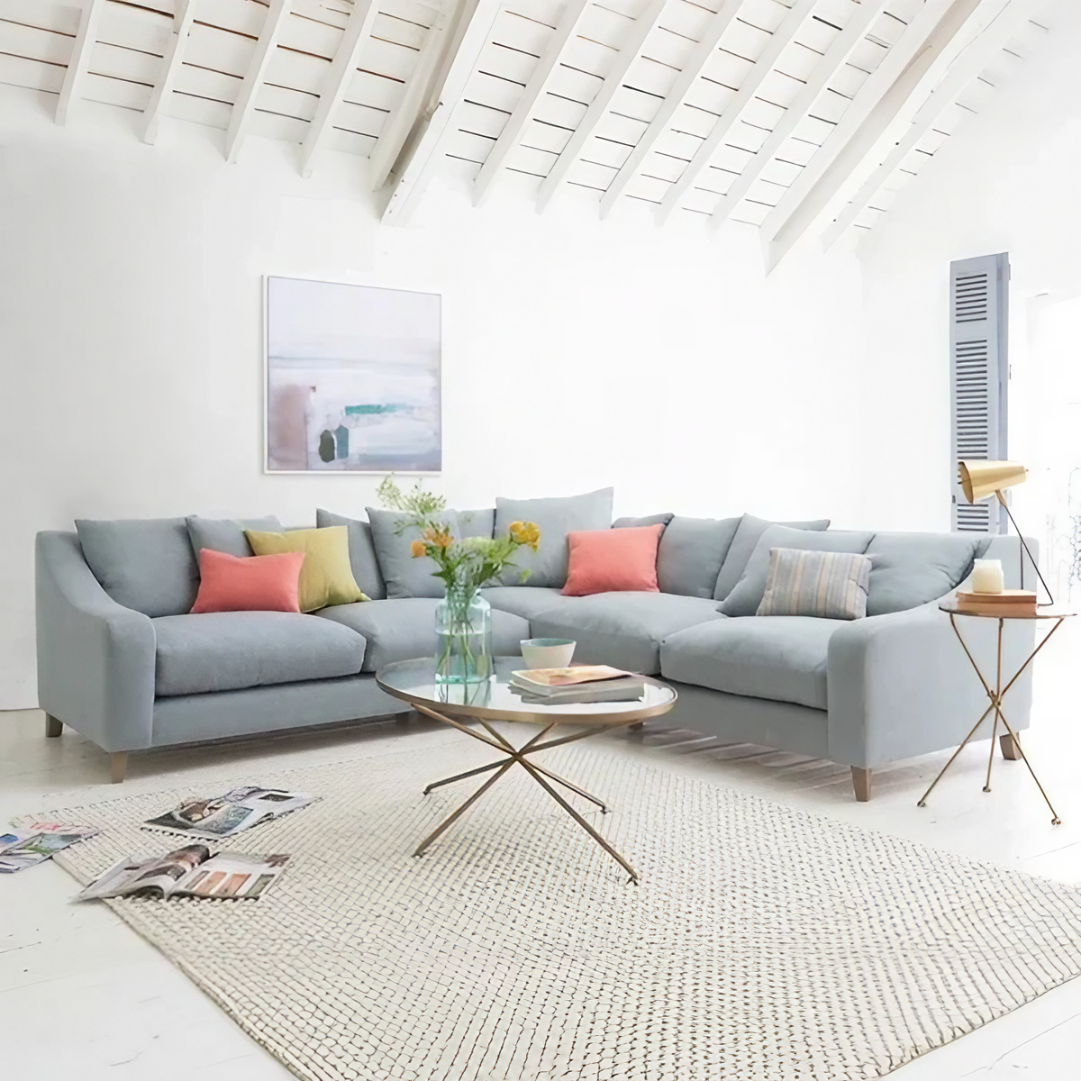 ركنة خشب زان، 280*280*75 سم