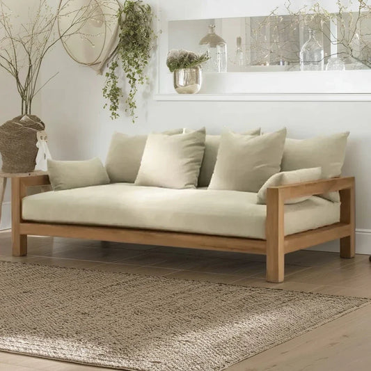 كنبة خشب زان، 220*80*75 سم