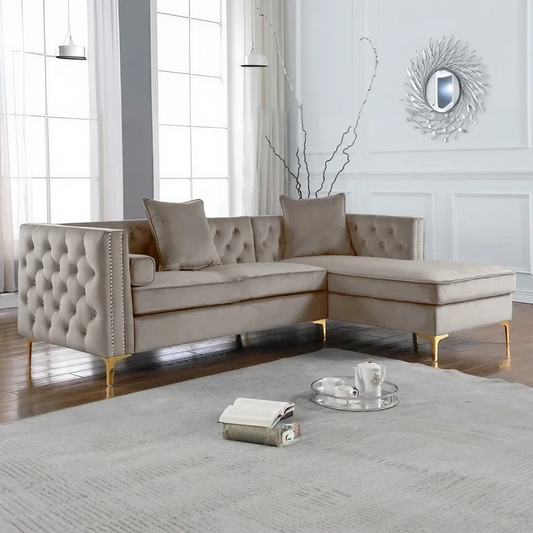 ركنة كابتونية سحارة خشب زان، 250*200*75 سم