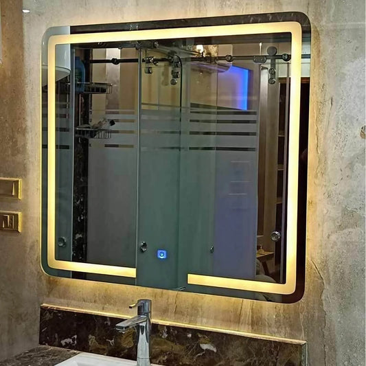 مرايا حائط ليد، 80*2*80 سم