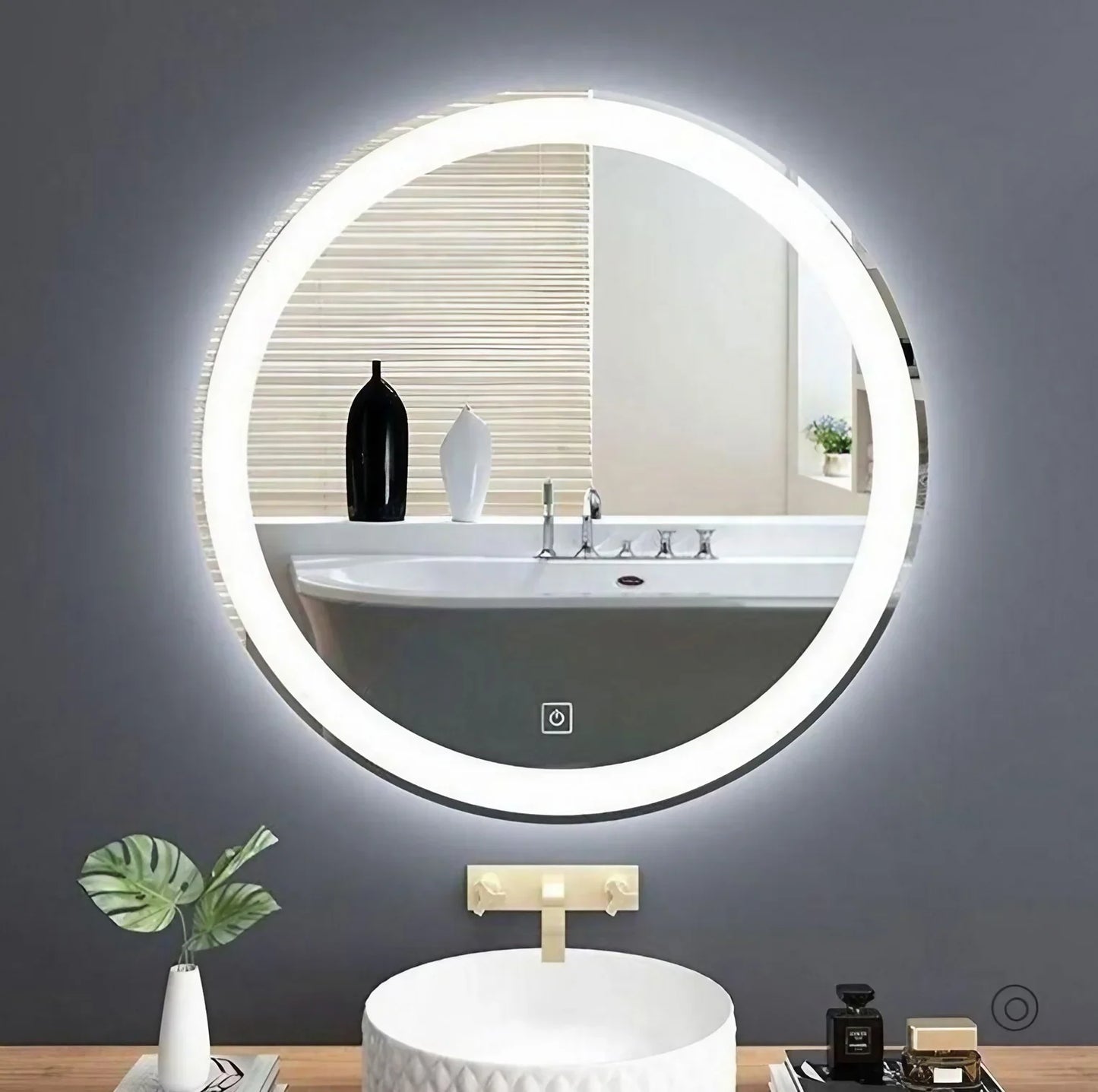 مرايا حائط ليد، 70*4*70 سم