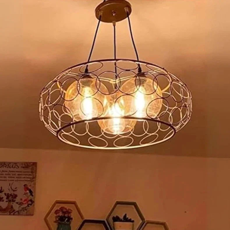 نجفة سقف ستيل و زجاج، 50*50 سم