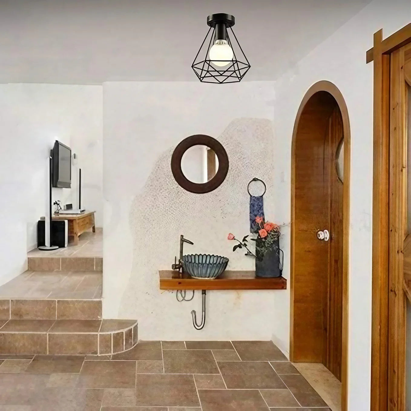 نجفة ستيل، 20*25 سم