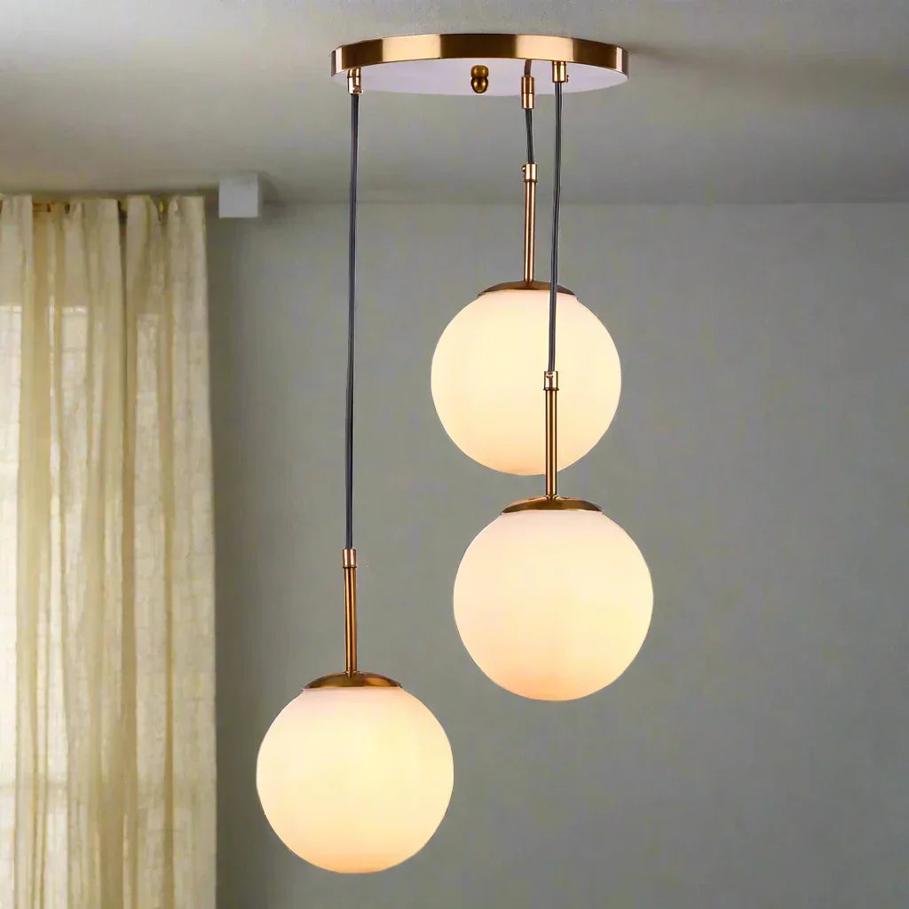 نجفة ستيل وزجاج، 30*60 سم