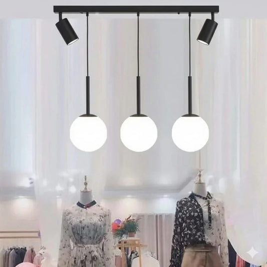 نجفة ستيل وزجاج، 50*40 سم