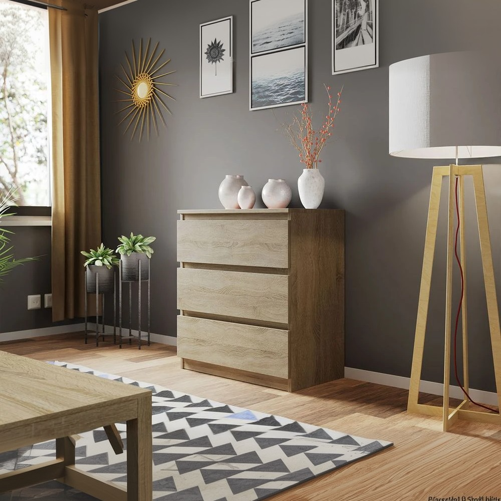 وحدة أدراج خشب ام دي اف، 60*40*60 سم