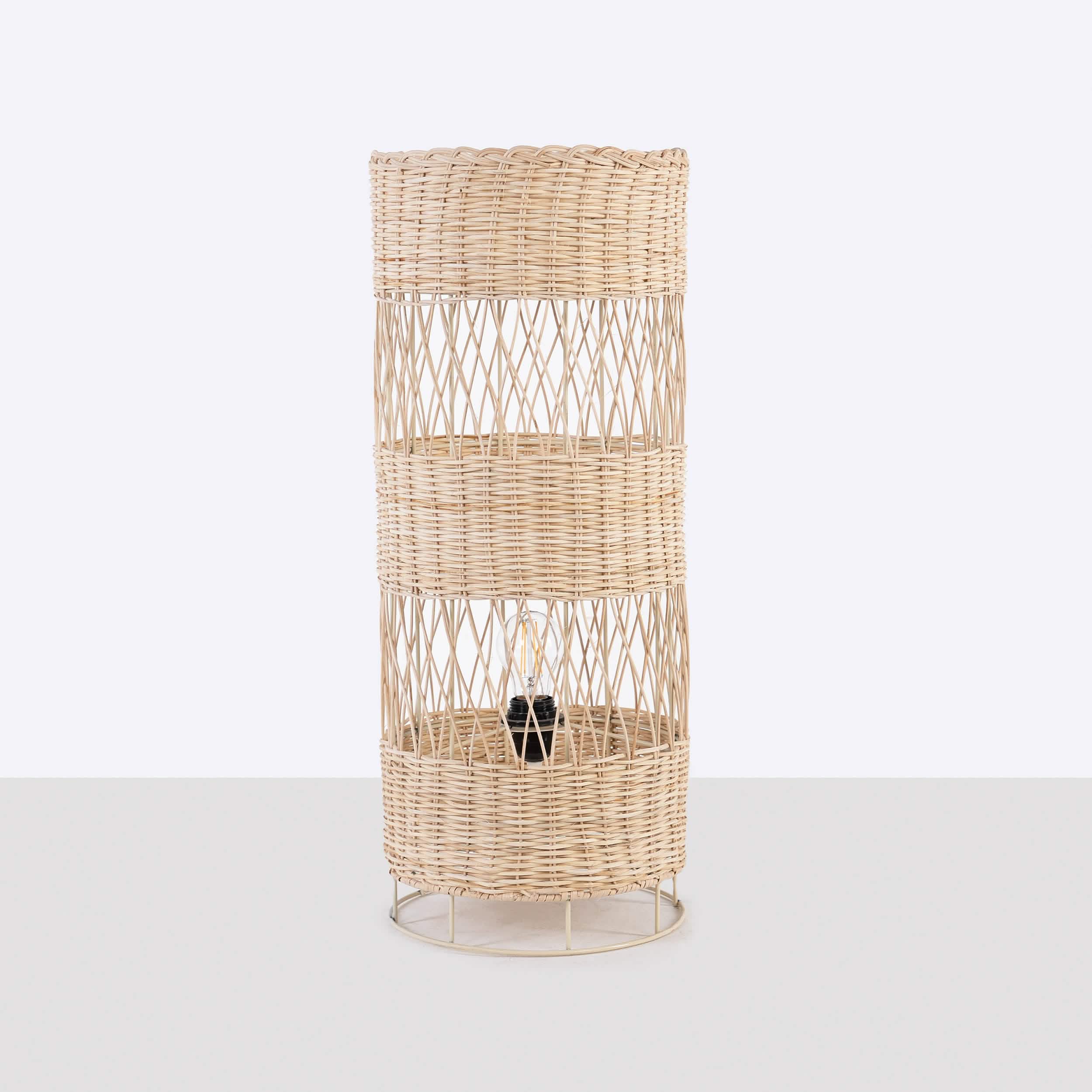 أباجورة أرضية خيزران، 25*60 سم