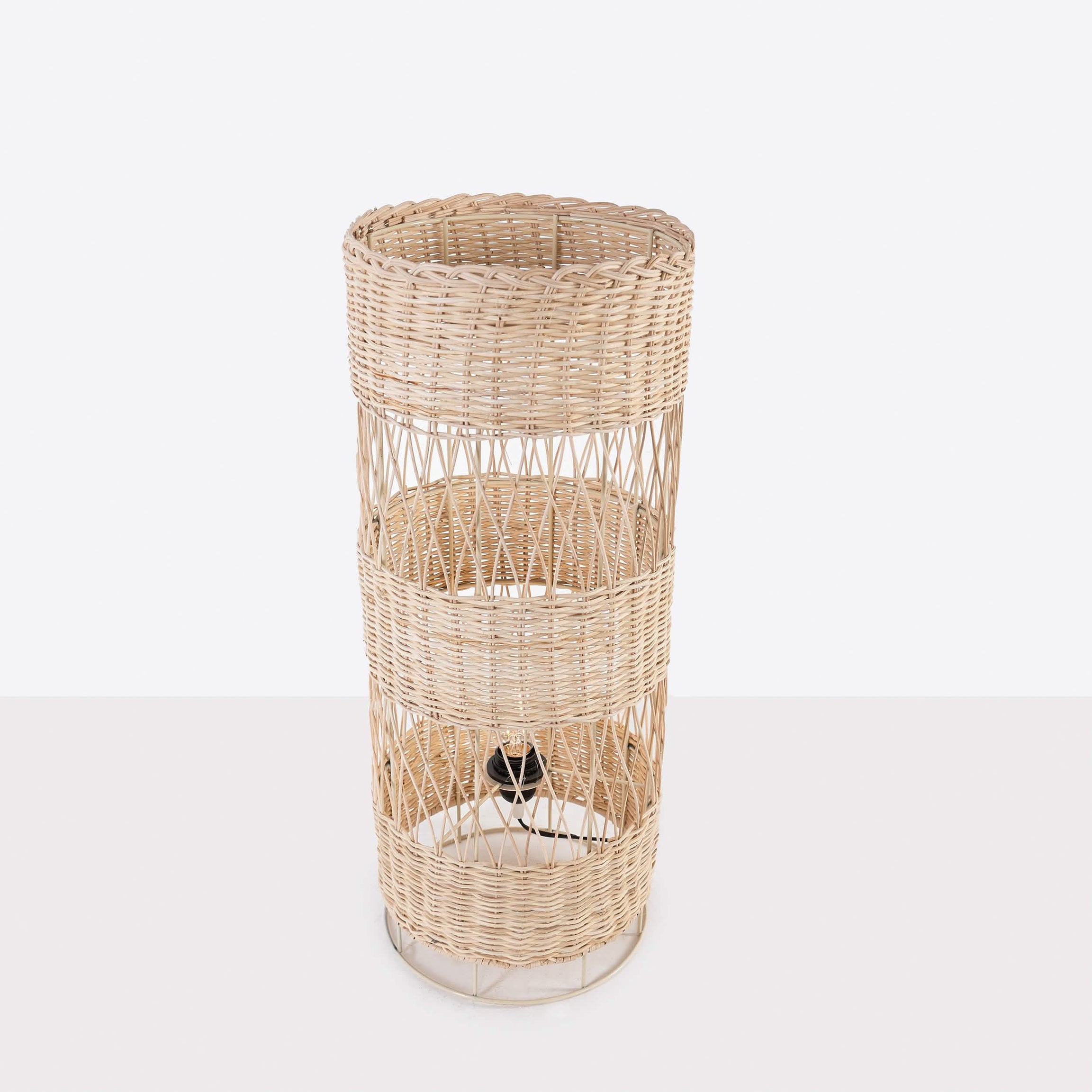 أباجورة أرضية خيزران، 25*60 سم