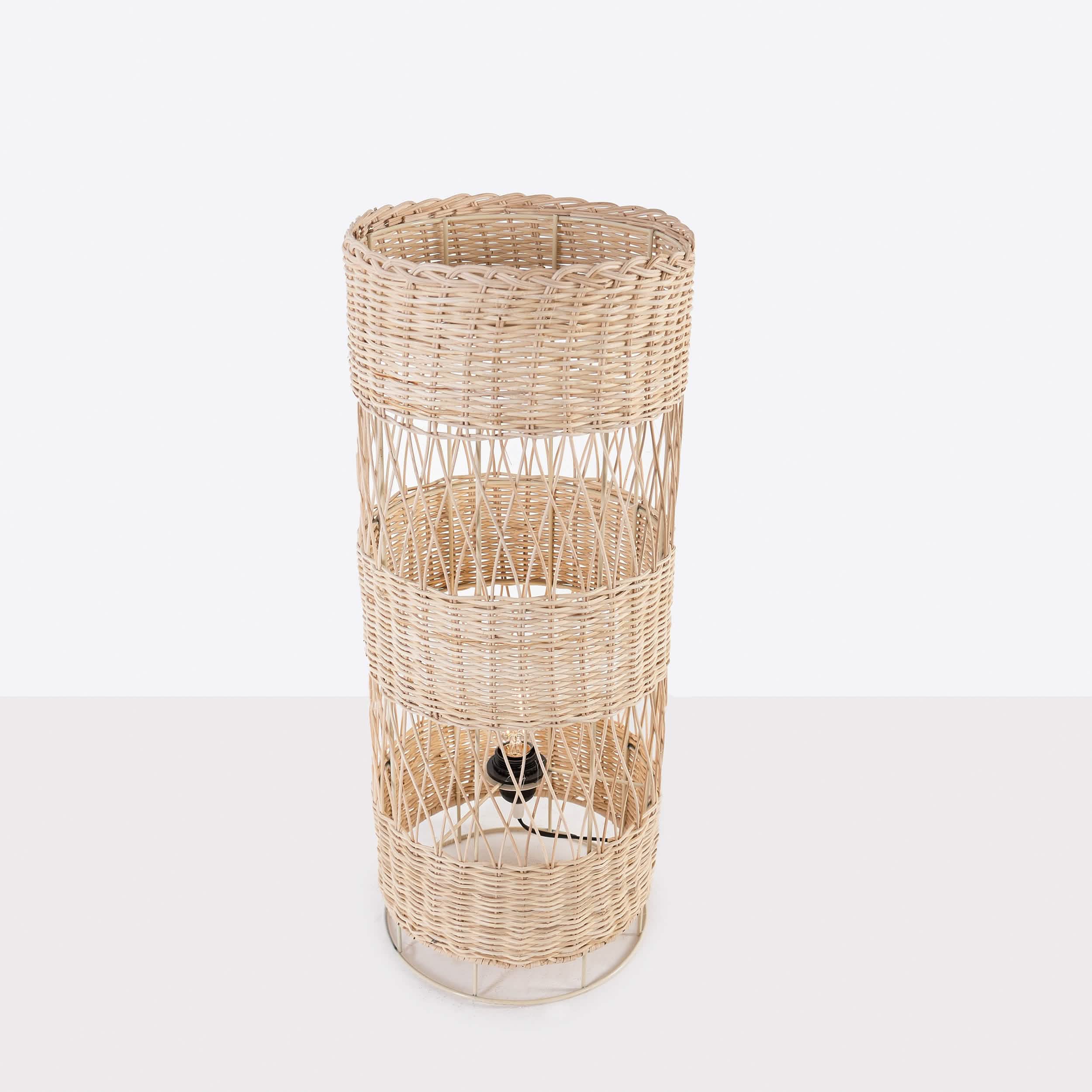 أباجورة أرضية خيزران، 25*60 سم