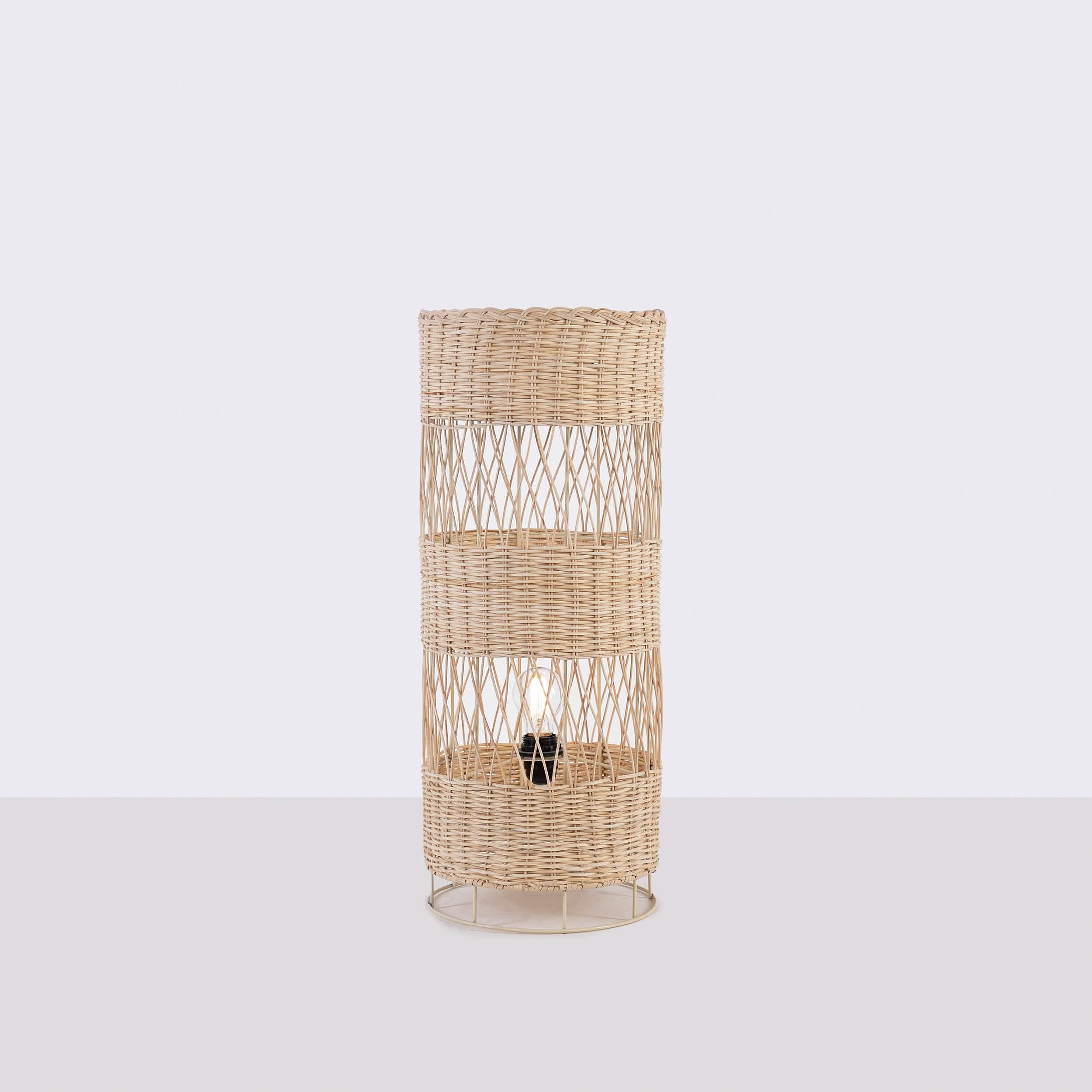 أباجورة أرضية خيزران، 25*60 سم