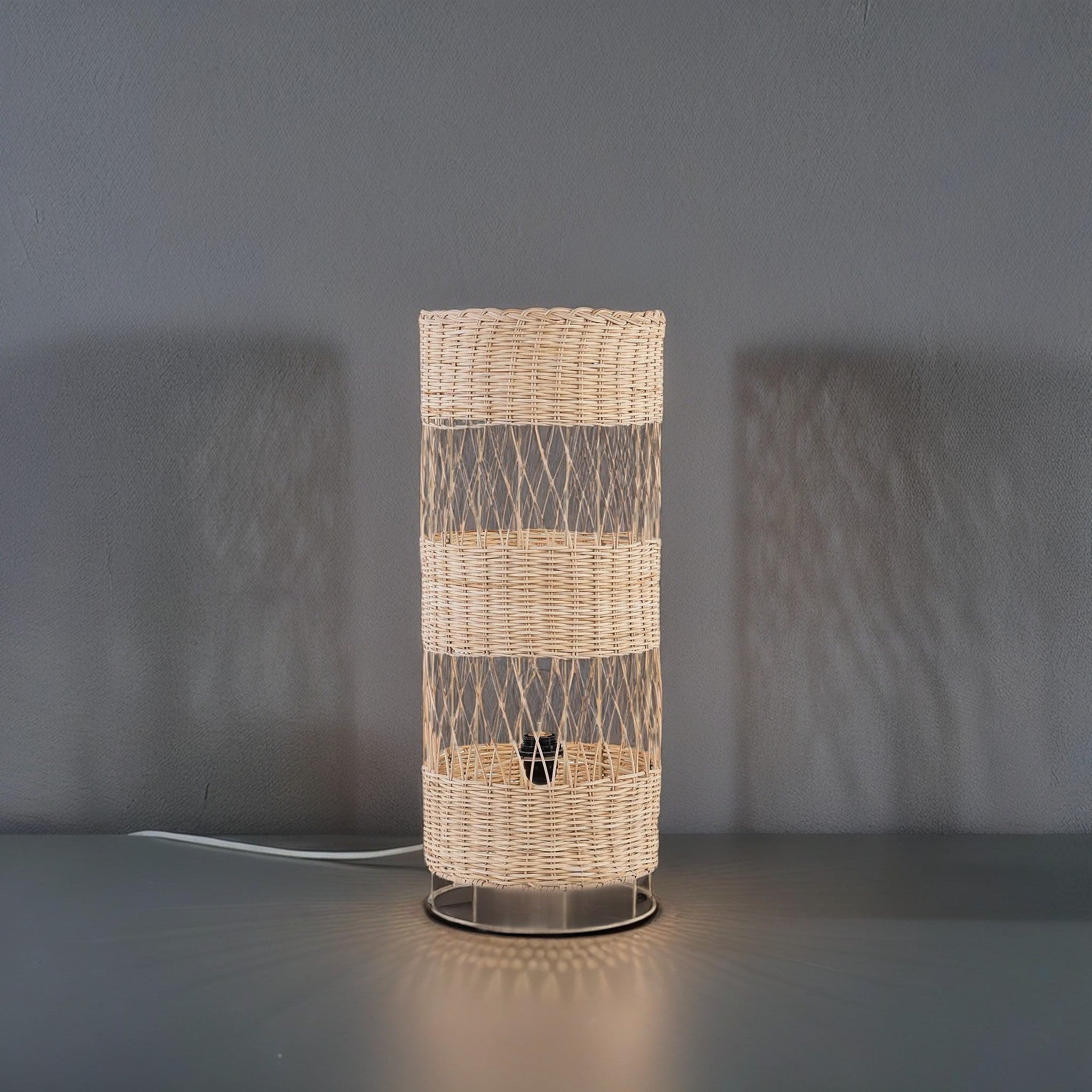 أباجورة أرضية خيزران، 25*60 سم