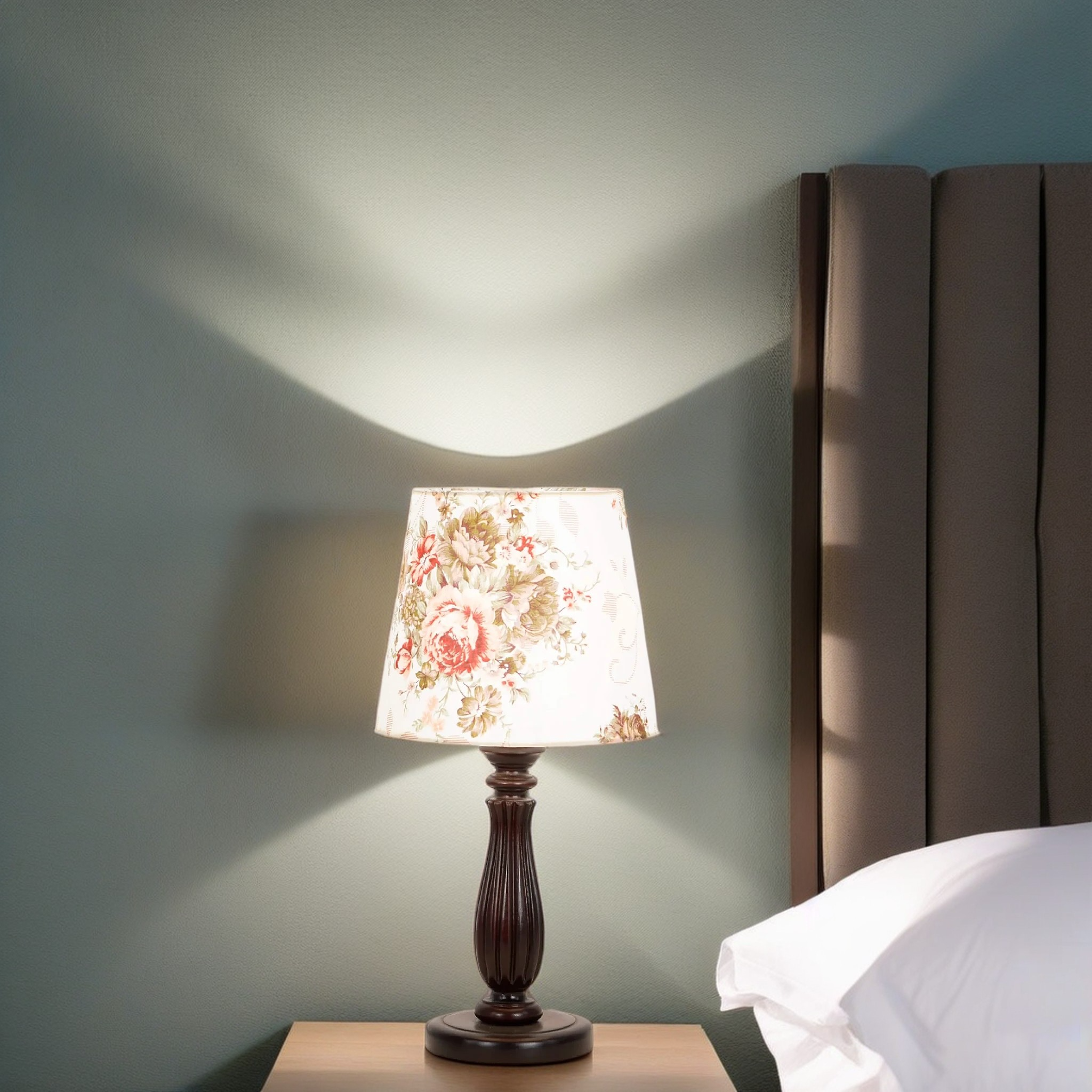 أباجورة خشب زان، 23*45 سم