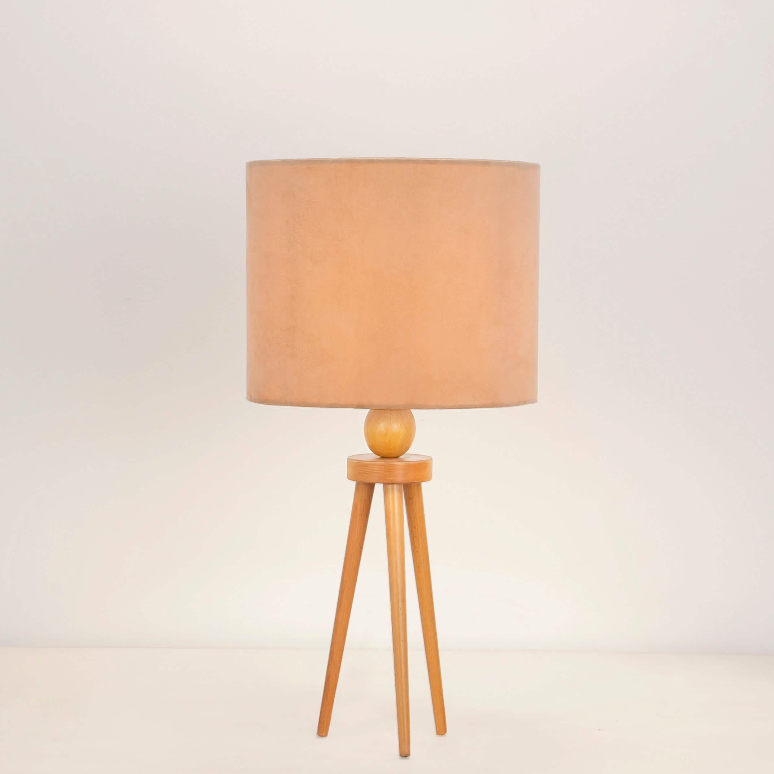 أباجورة خشب زان، 30*55 سم