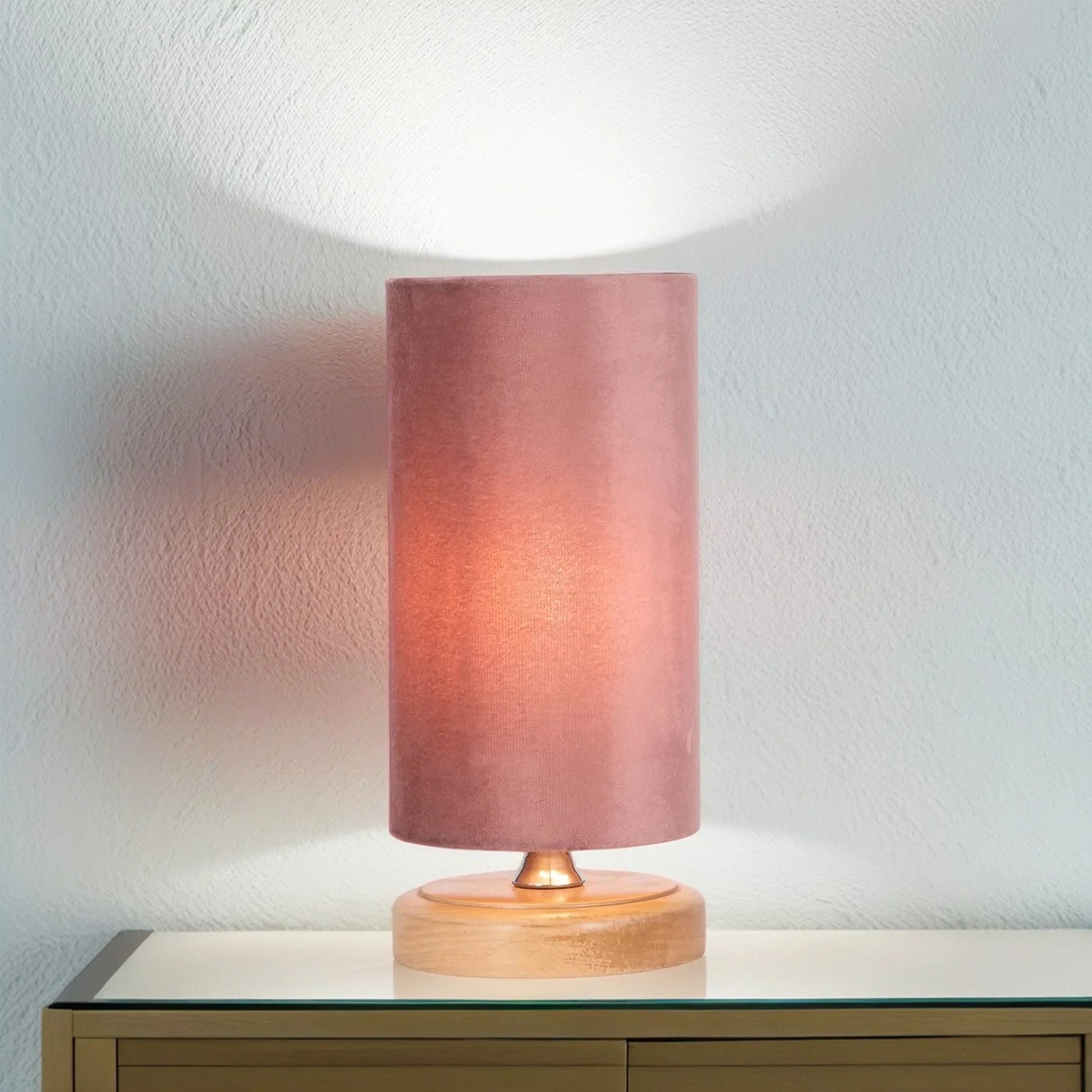 أباجورة خشب زان، 15*30 سم