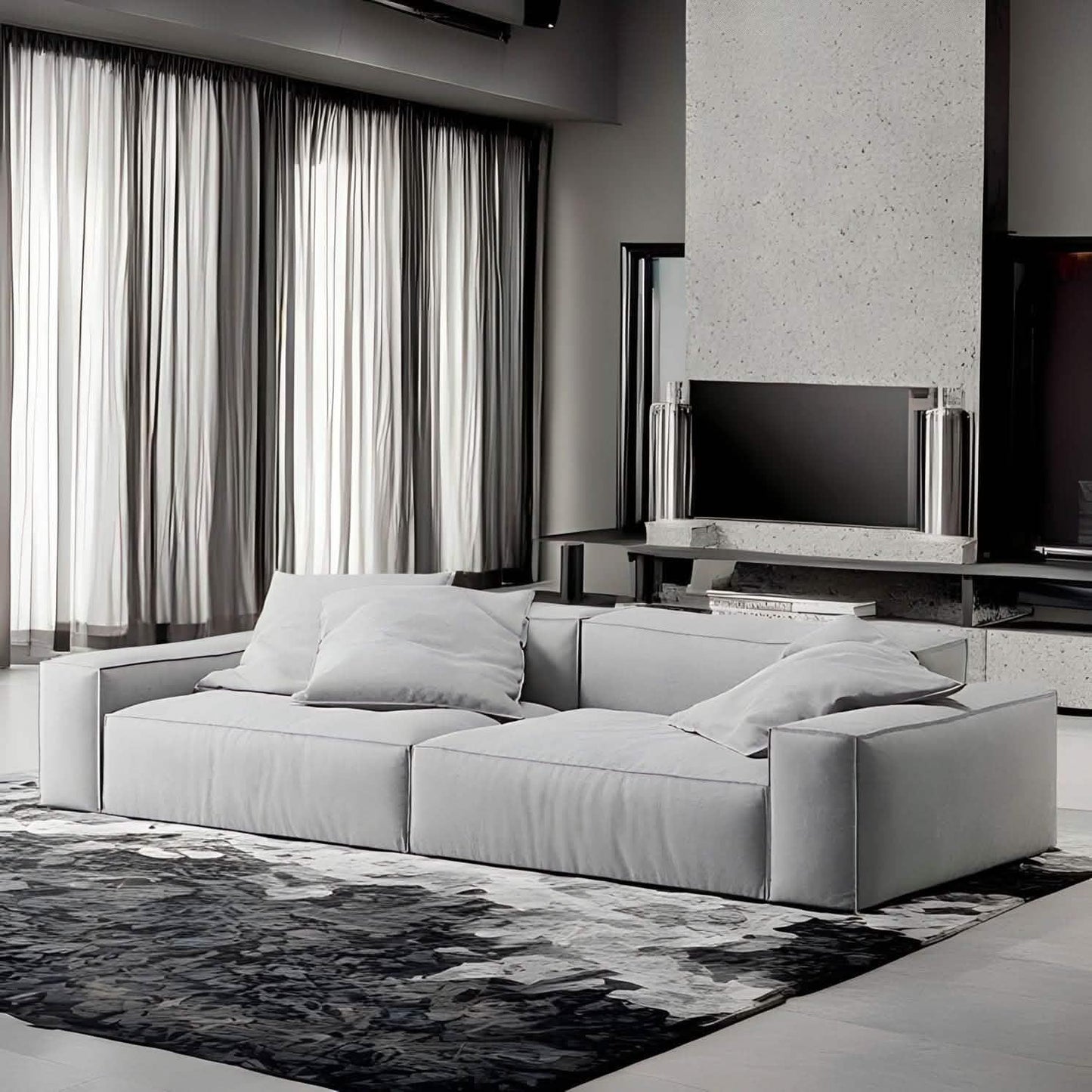 كنبة خشب زان 220*85*80 سم - IST13 High Style